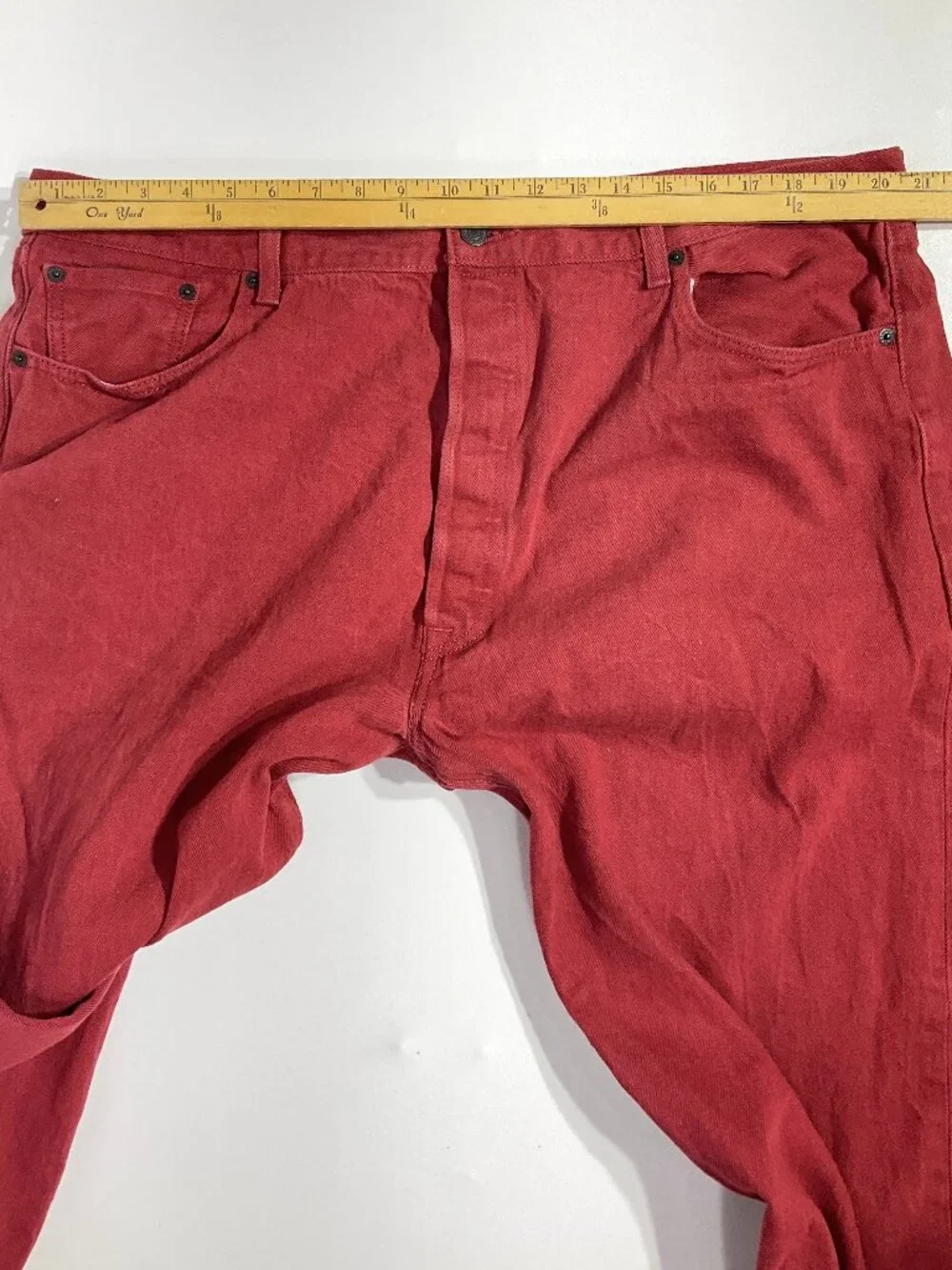 Levi's Men's Straight Jeans in Deep Red